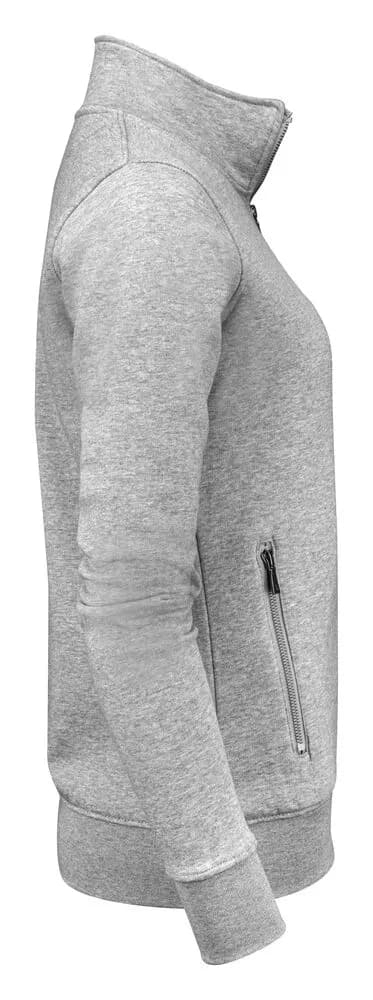 Melville Heights Pullover mit Reißverschluss Damen - Grau Meliert