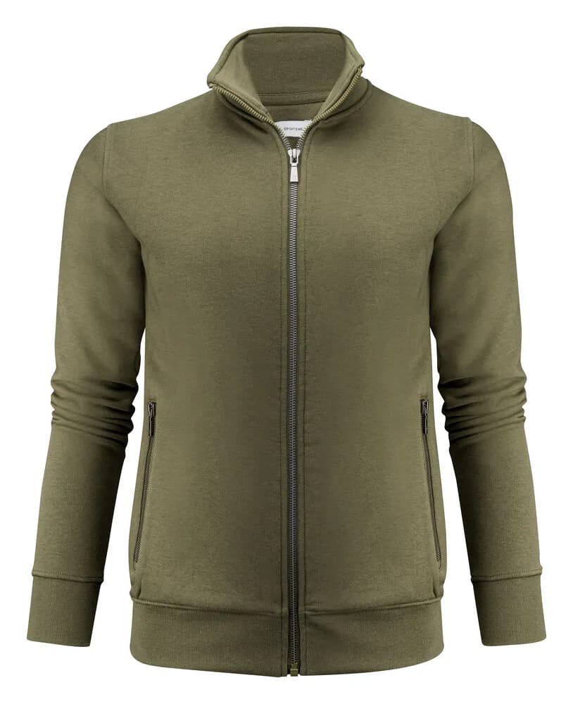 Melville Heights Pullover mit Reißverschluss Damen - Moosgrün