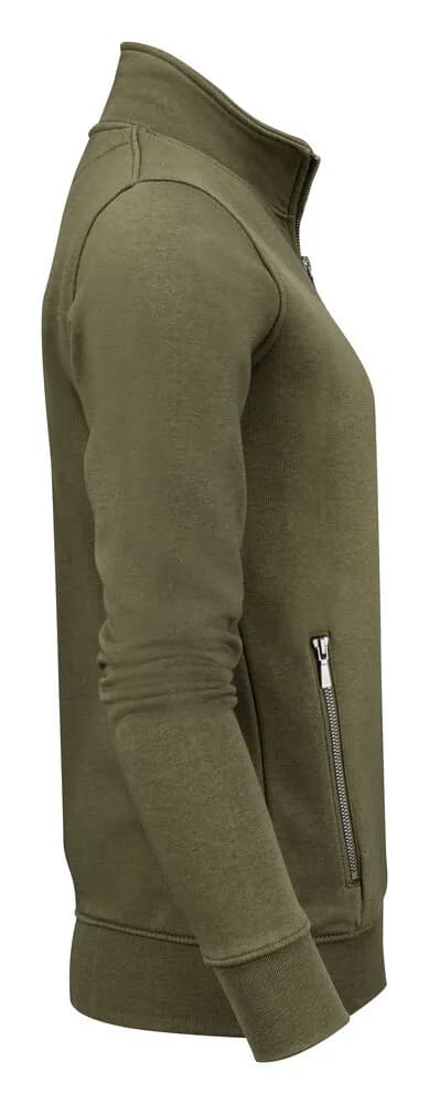 Melville Heights Pullover mit Reißverschluss Damen - Moosgrün