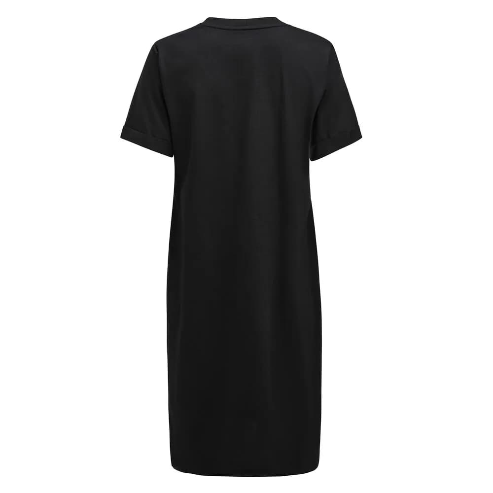 American T-shirt Dress Kleid Damen - Schwarz