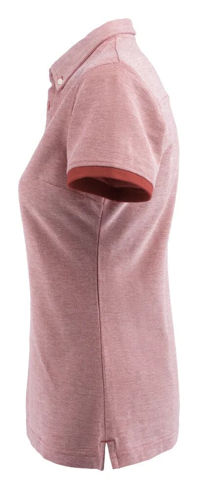 Larkford Polo Pique Damen - Rot Meliert