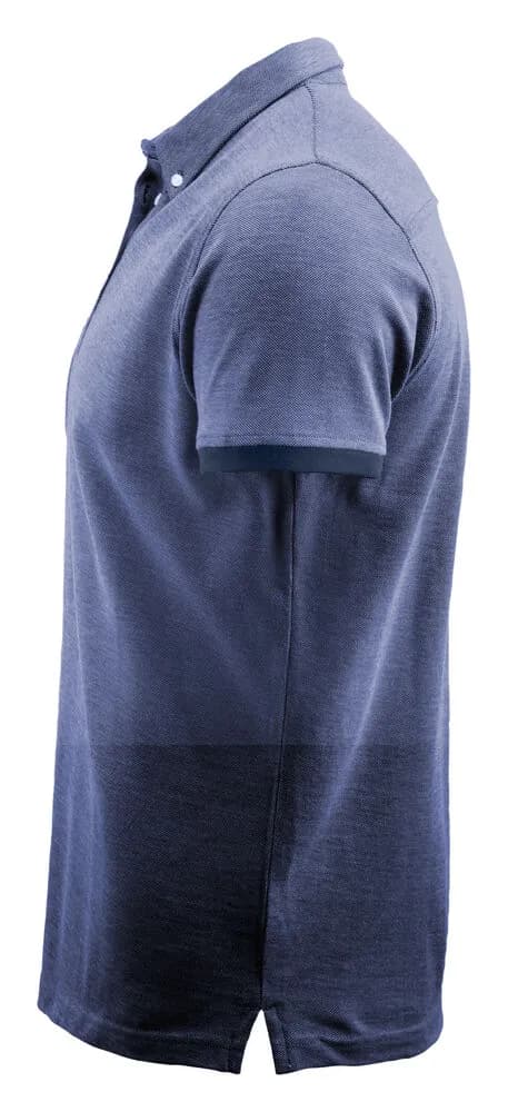 Larkford Polo Pique Herren - Marine Meliert