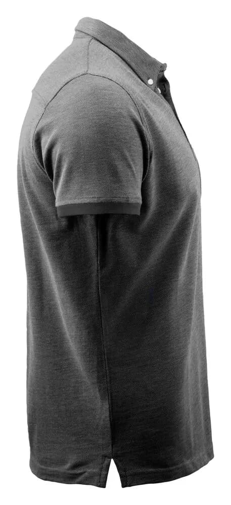 Larkford Polo Pique Herren - Schwarz Meliert