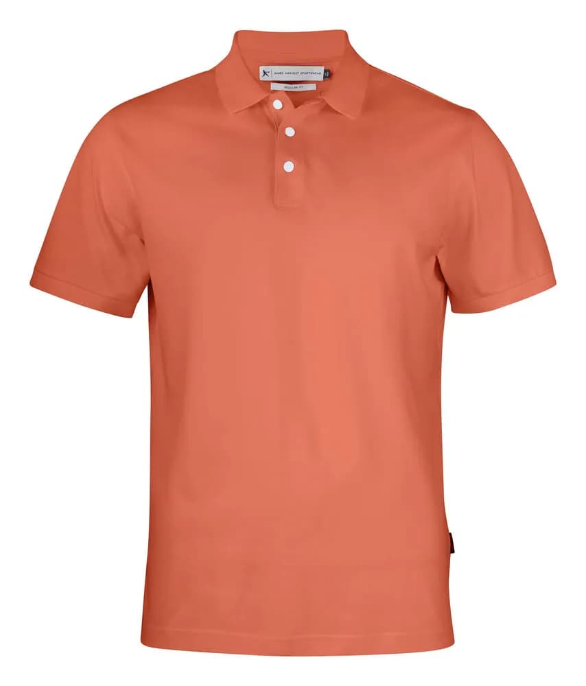 Sunset  Polo Pique Regular Fit Herren - Vintage Orange