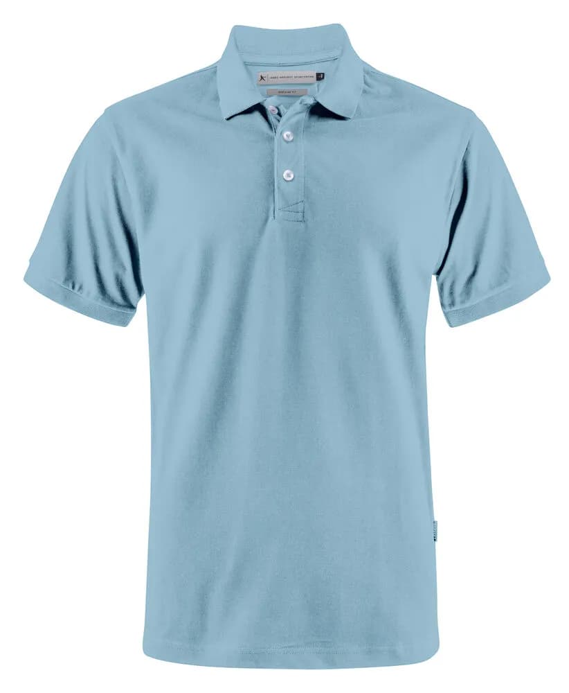Sunset Polo Pique Regular Fit Herren - Hellblau