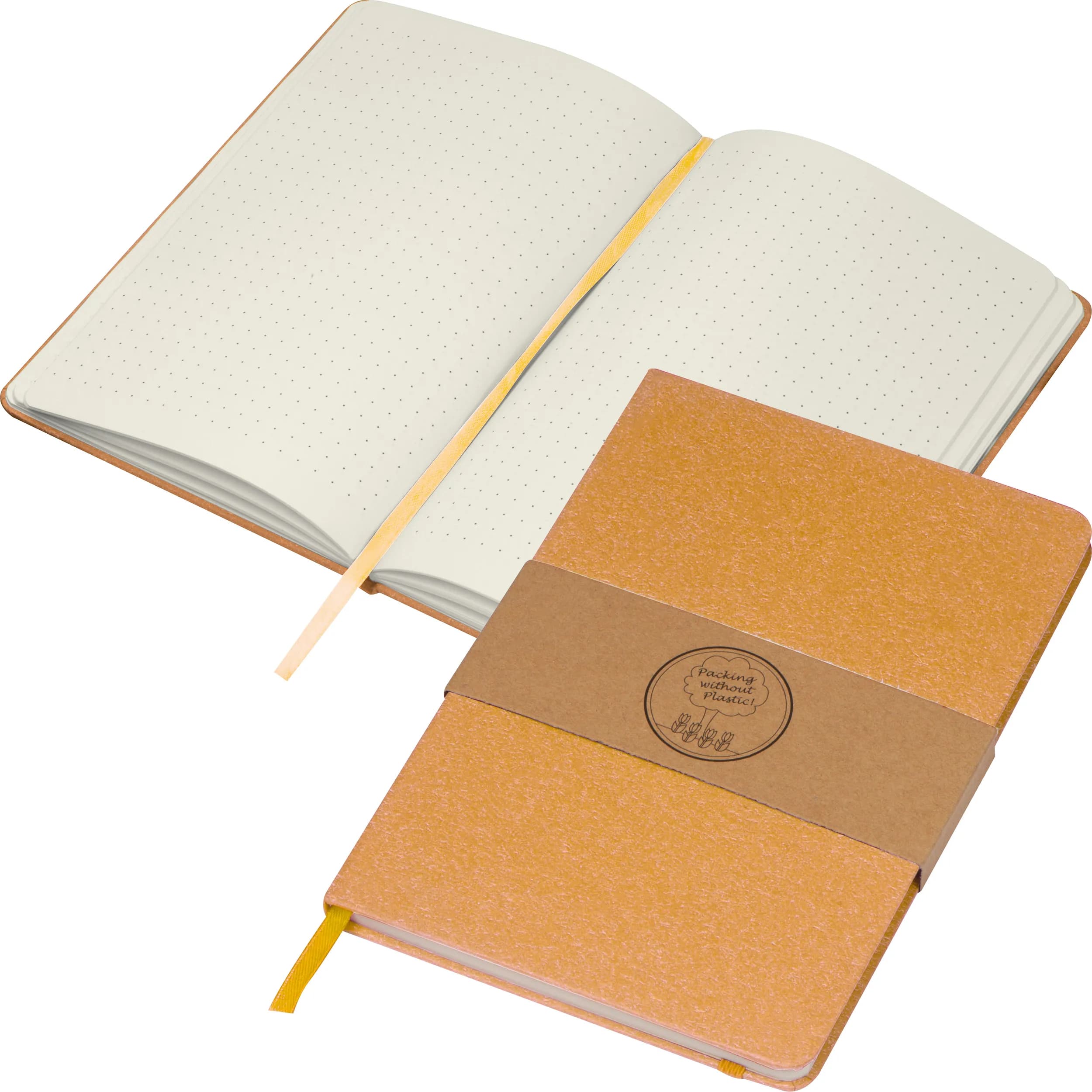 A5 Notizbuch mit gepunkteten Seiten AGNESE - braun