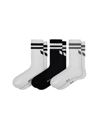 Wings Socks 3pack - Unisex - weiß/schwarz