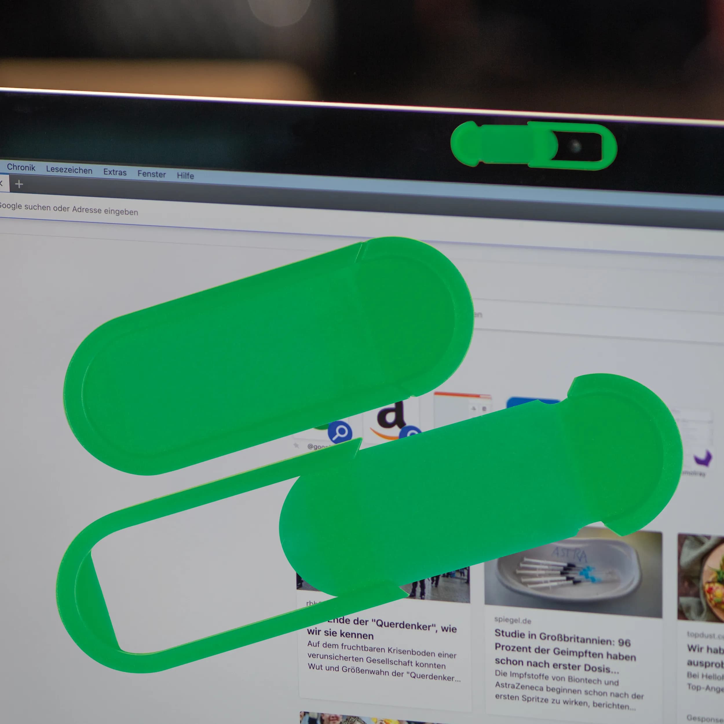 Abdeckung für die Webcam Computer/Laptop VIVIAN - grün