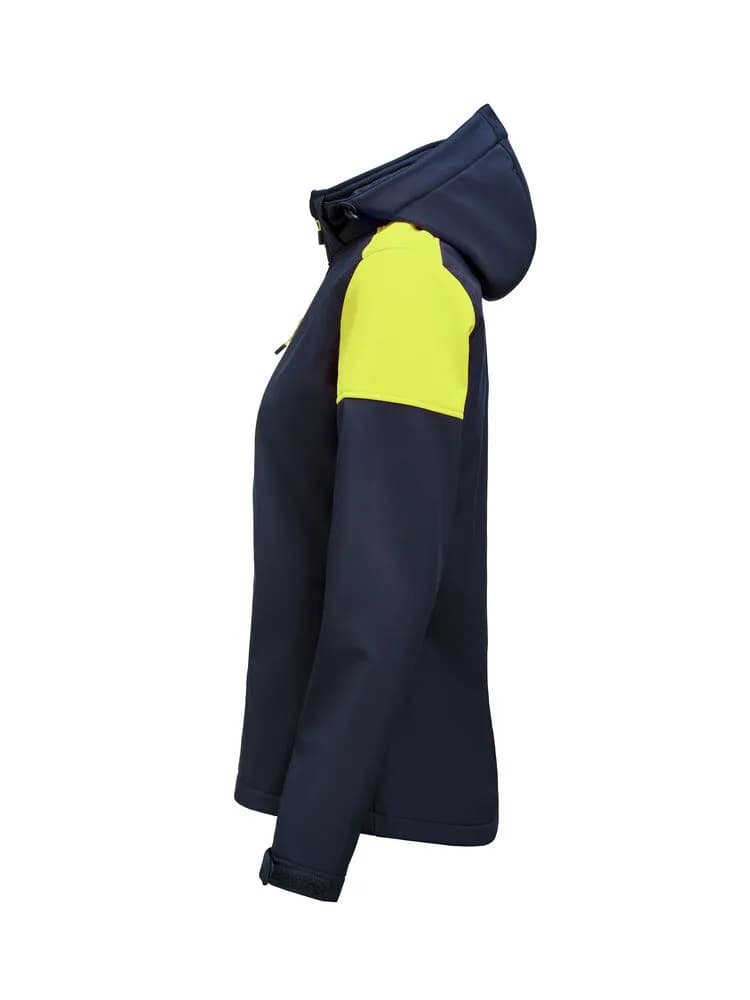 Prime  Softshell Jacke Damen - Marine/Neongelb
