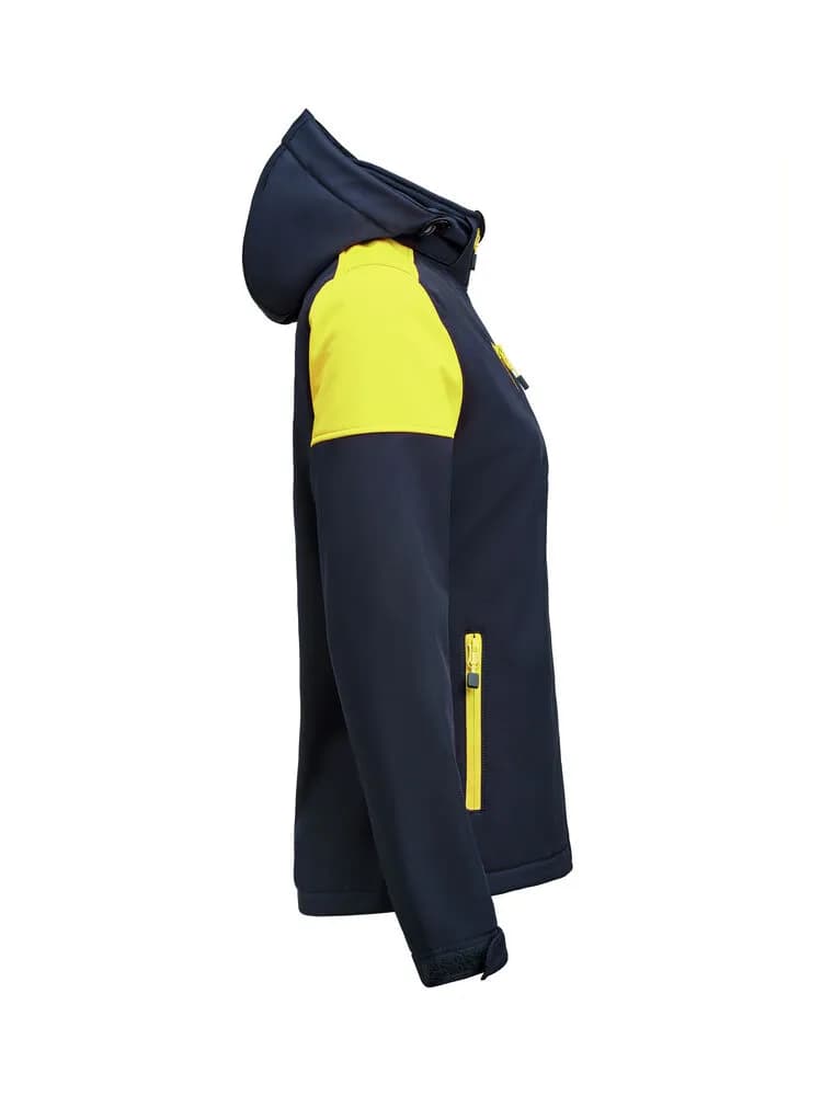 Prime  Softshell Jacke Damen - Marine/Neongelb