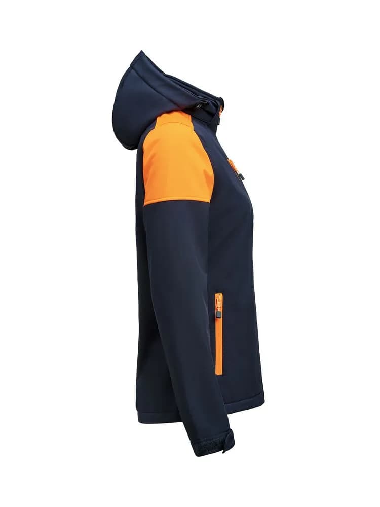 Prime  Softshell Jacke Damen - Marine/Neonorange