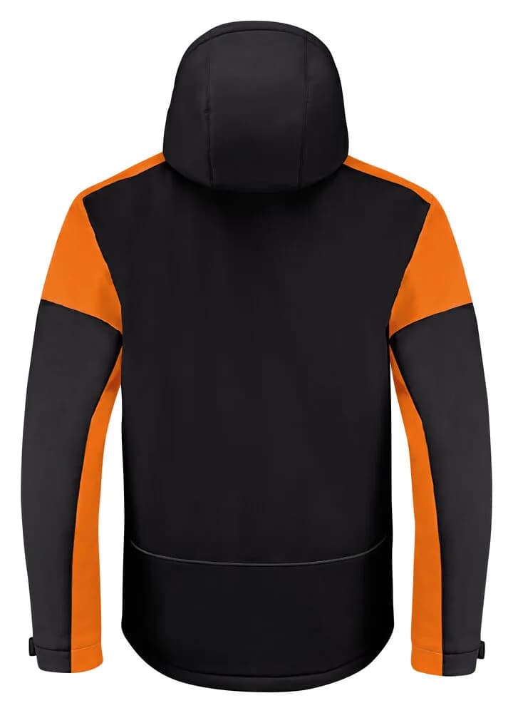 Prime Padded Softshell Jacke Herren - Schwarz/Orange