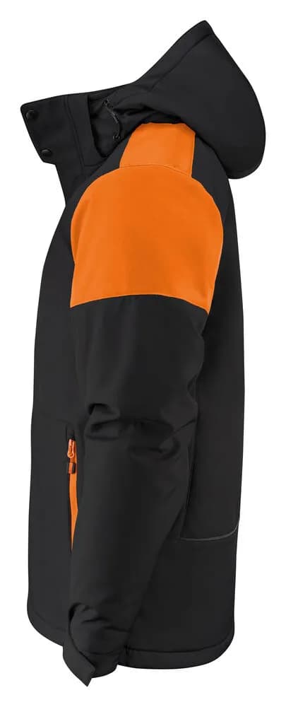 Prime Padded Softshell Jacke Herren - Schwarz/Orange