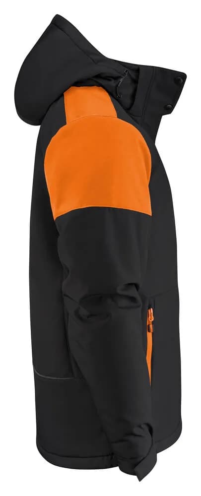Prime Padded Softshell Jacke Herren - Schwarz/Orange