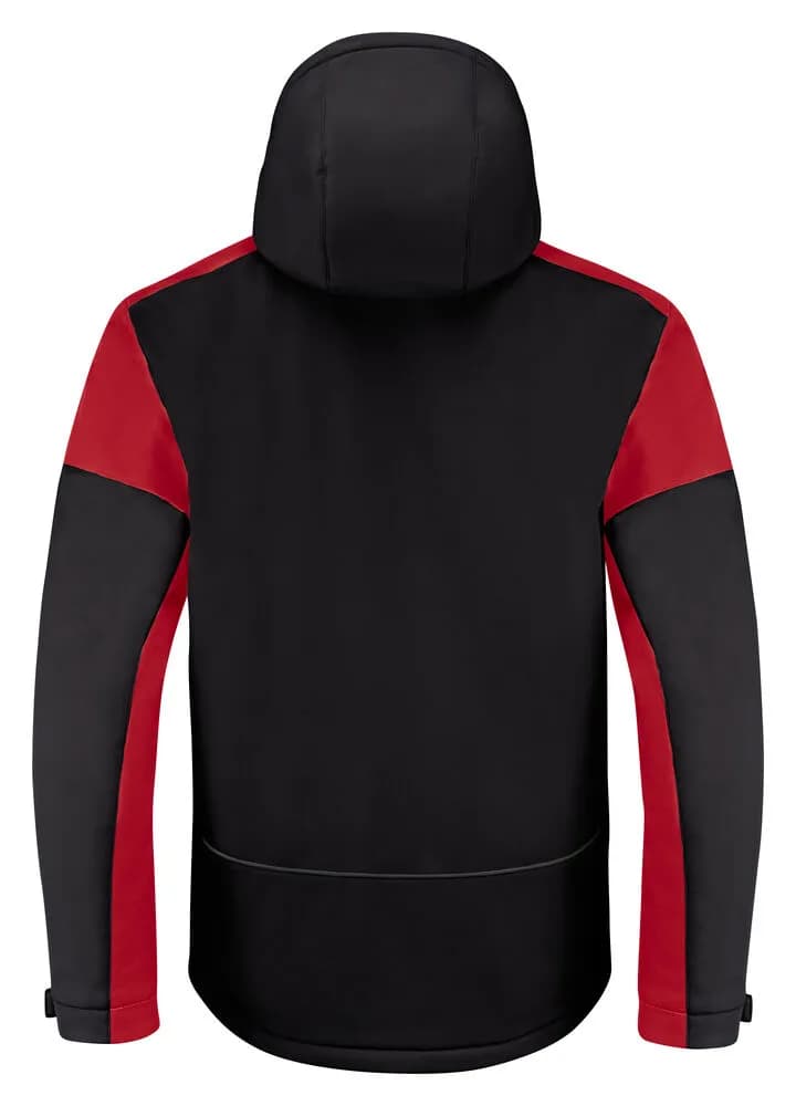 Prime Padded Softshell Jacke Herren - Schwarz/Rot
