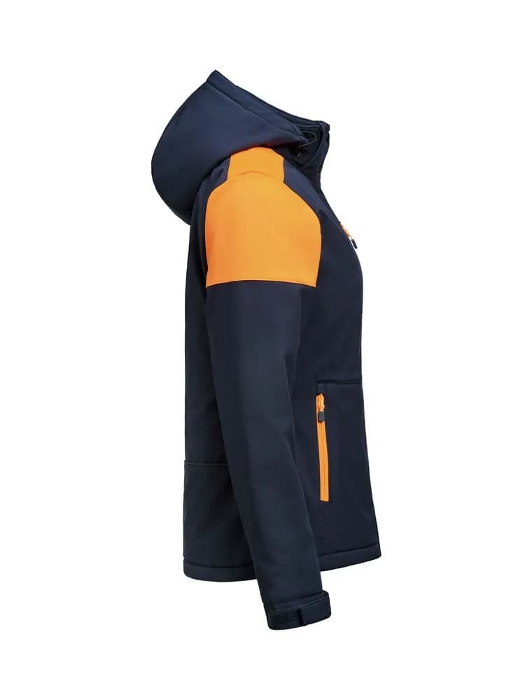 Prime Padded Softshell Jacke Damen - Marine/Neonorange