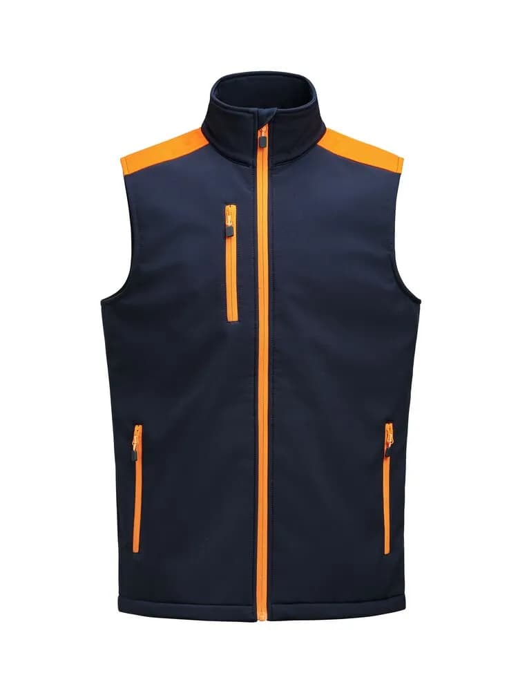 Prime Softshell Weste Herren - Marine/Neonorange