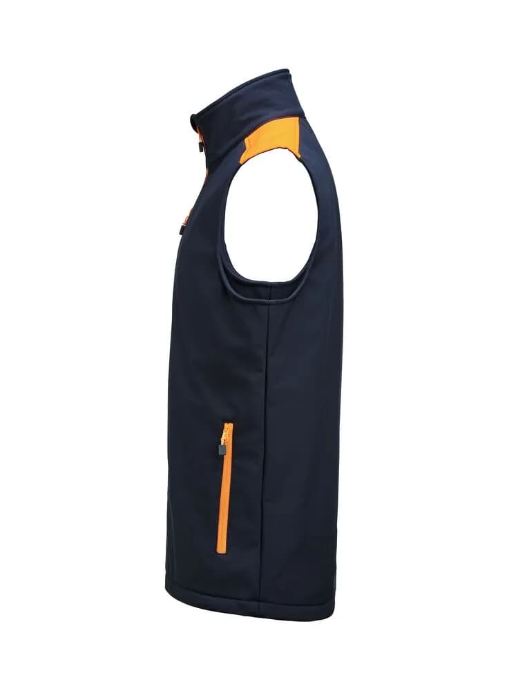 Prime Softshell Weste Herren - Marine/Neonorange