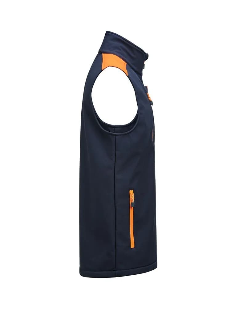 Prime Softshell Weste Herren - Marine/Neonorange