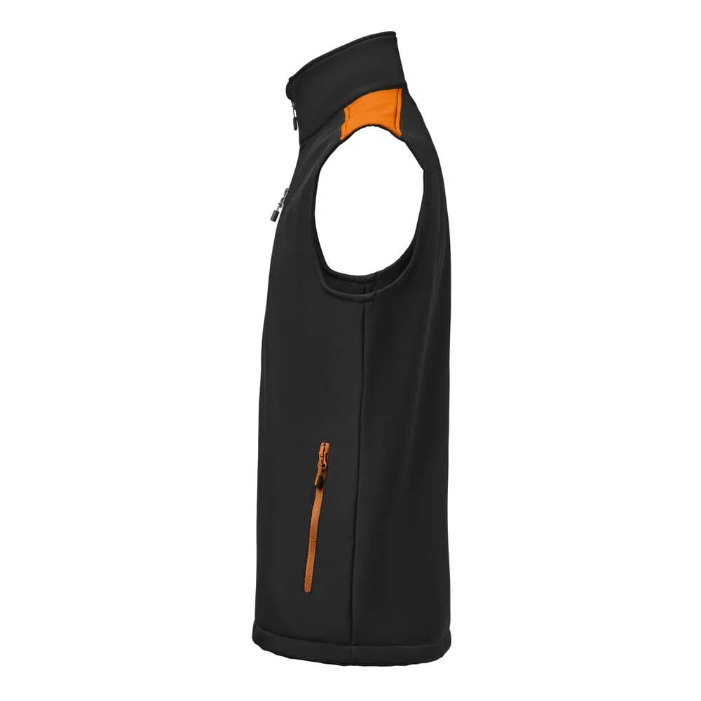 Prime Softshell Weste Herren - Schwarz/Orange