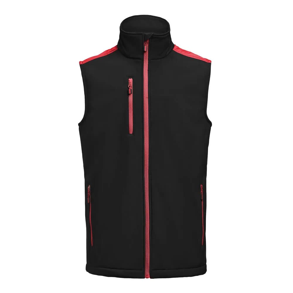 Prime Softshell Weste Herren - Schwarz/Rot