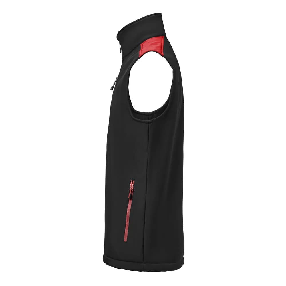 Prime Softshell Weste Herren - Schwarz/Rot