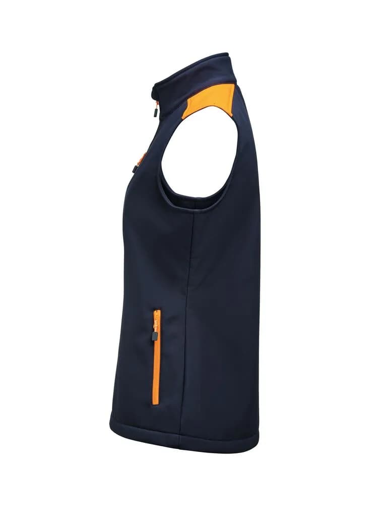 Prime Softshell Weste Damen - Marine/Neonorange