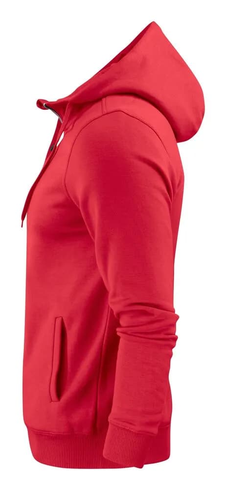 Overhead Pullover mit Reißverschluss Herren - Rot