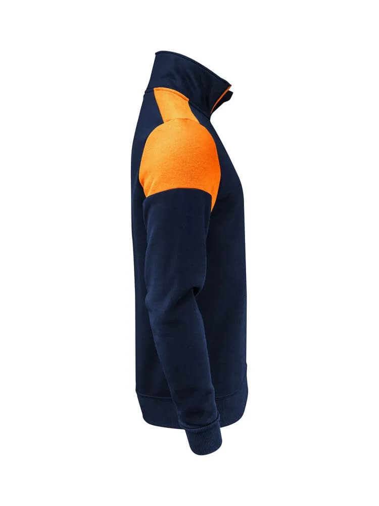 Prime  Halfzip Sweater Unisex - Marine/Neonorange