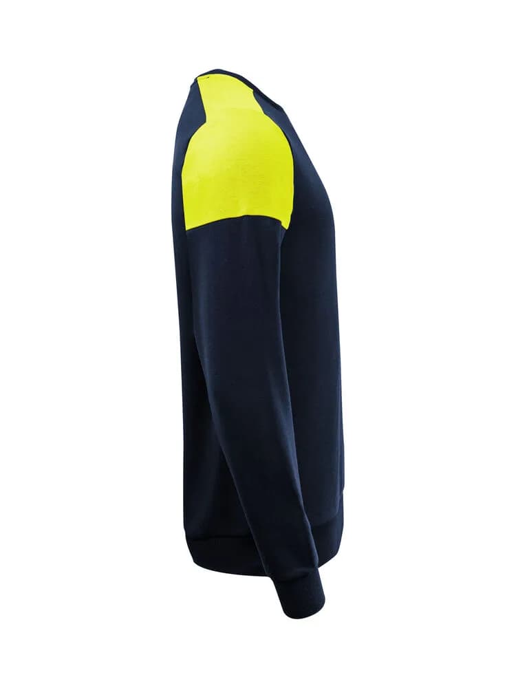 Prime Crewneck Pullover Unisex - Marine/Neongelb