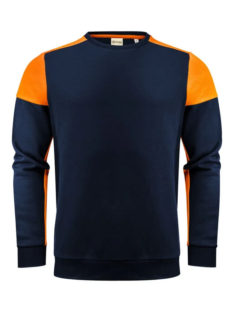 Prime Crewneck Pullover Unisex - Marine/Neonorange