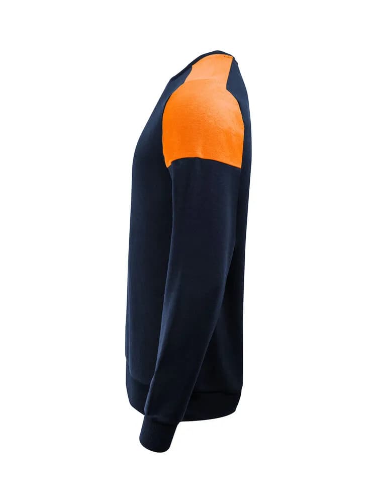 Prime Crewneck Pullover Unisex - Marine/Neonorange