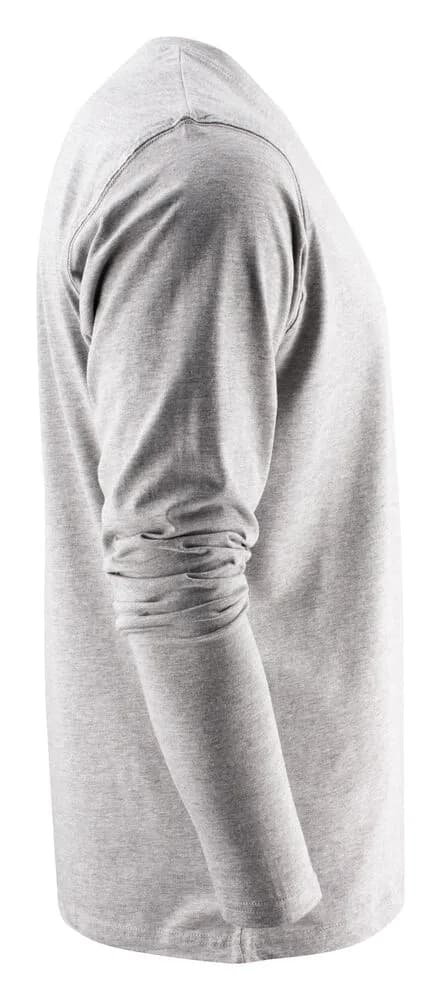 Heavy L/S T-Shirt Herren - Grau Meliert