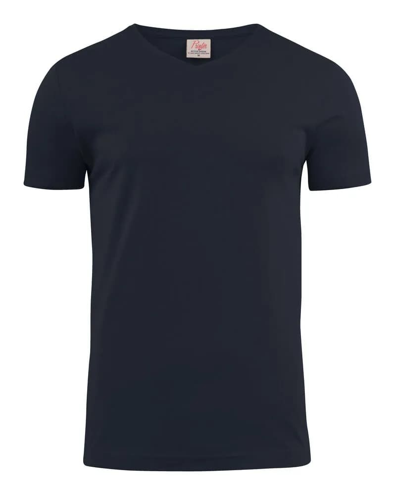 Heavy V-neck T-Shirt Herren - Dunkelmarine