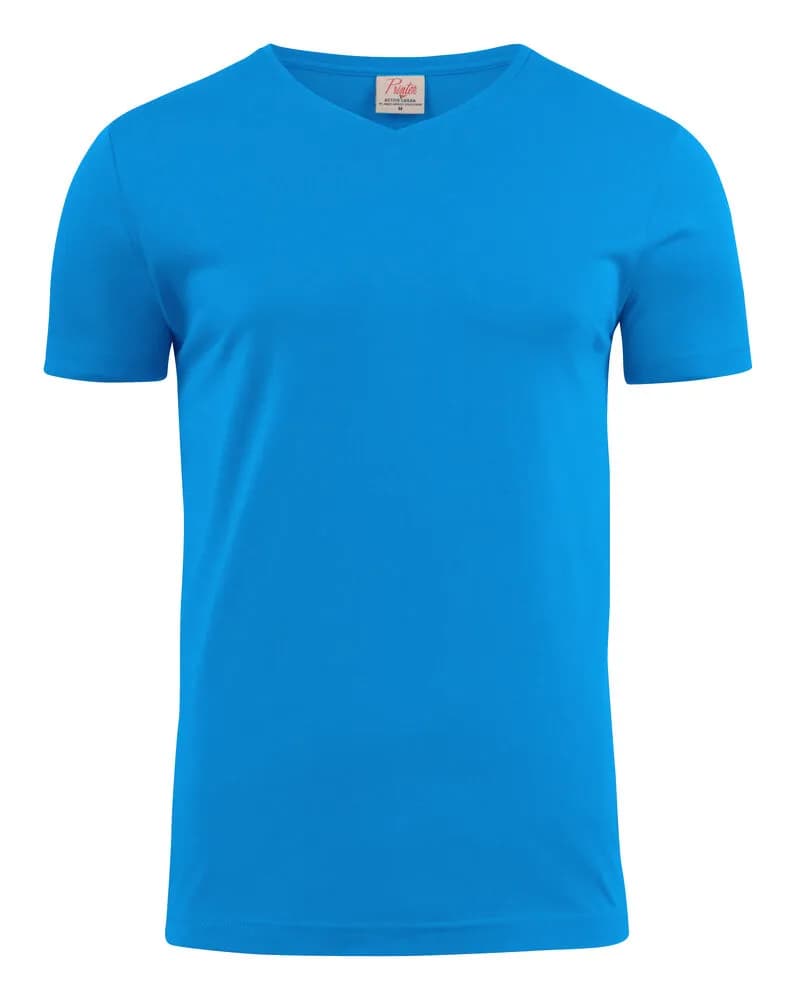 Heavy V-neck T-Shirt Herren - Blau