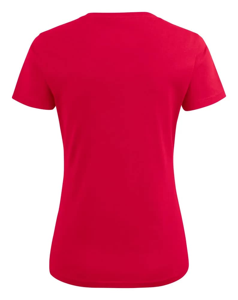 Heavy V-neck  T-Shirt Damen - Rot
