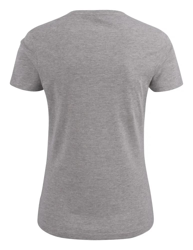 Heavy V-neck  T-Shirt Damen - Grau Meliert