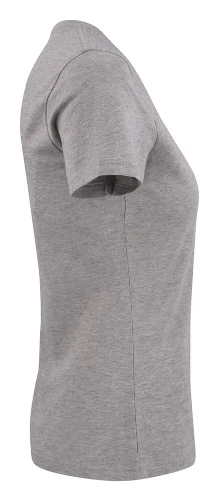 Heavy V-neck  T-Shirt Damen - Grau Meliert