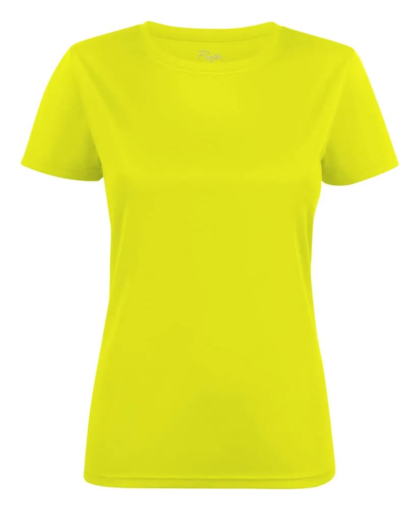 Run T-Shirt Damen - Neon Gelb
