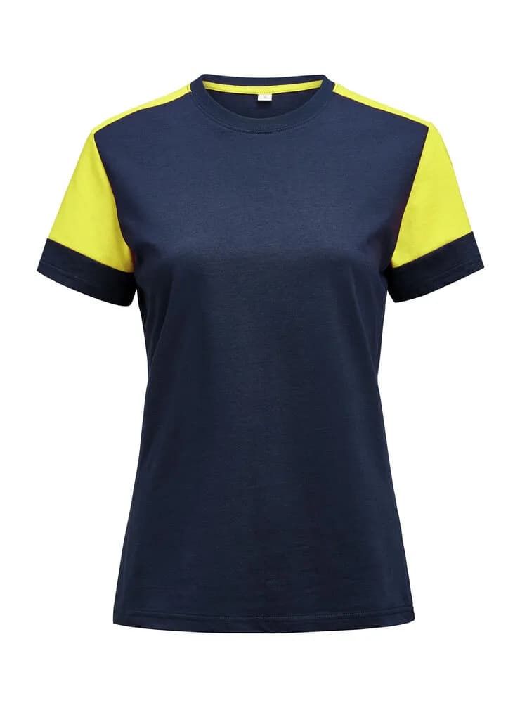 Prime T-Shirt Damen - Marine/Neongelb