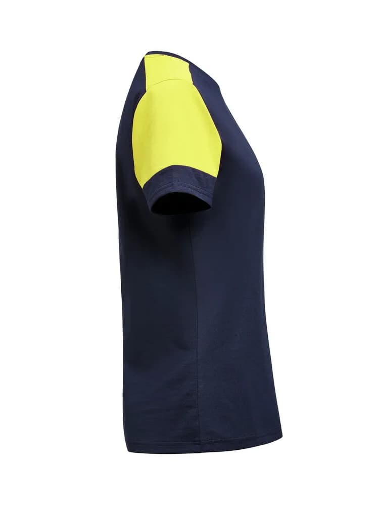 Prime T-Shirt Damen - Marine/Neongelb