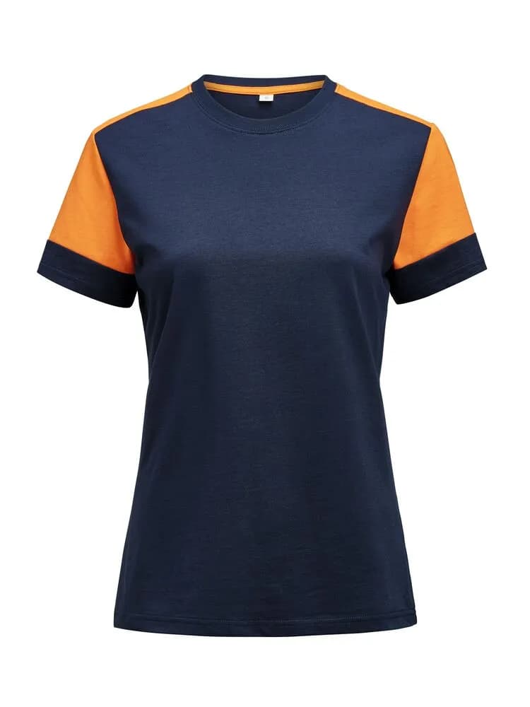 Prime T-Shirt Damen - Marine/Neonorange