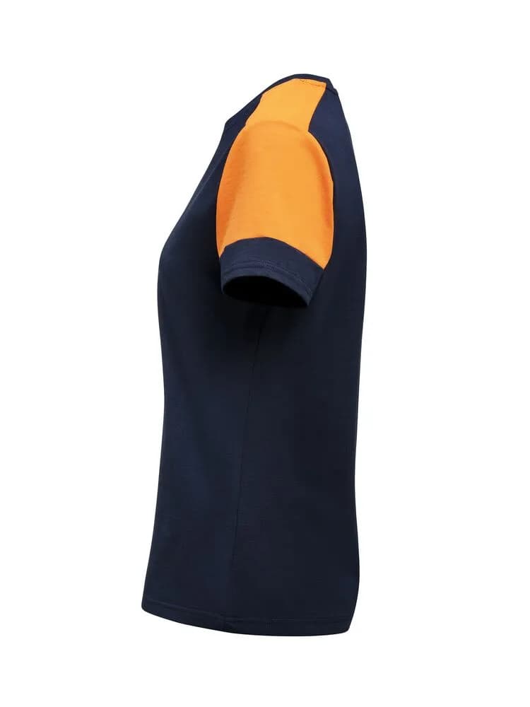 Prime T-Shirt Damen - Marine/Neonorange