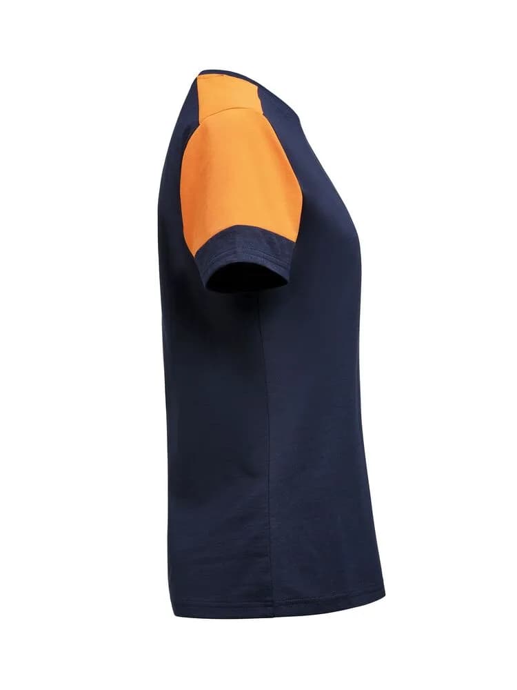 Prime T-Shirt Damen - Marine/Neonorange