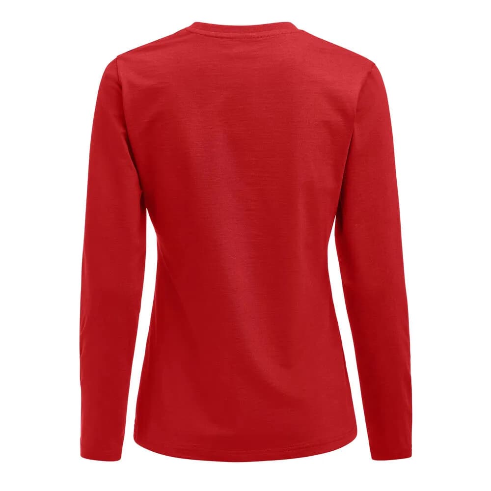 Heavier Pro L/S T-Shirt Damen - Rot