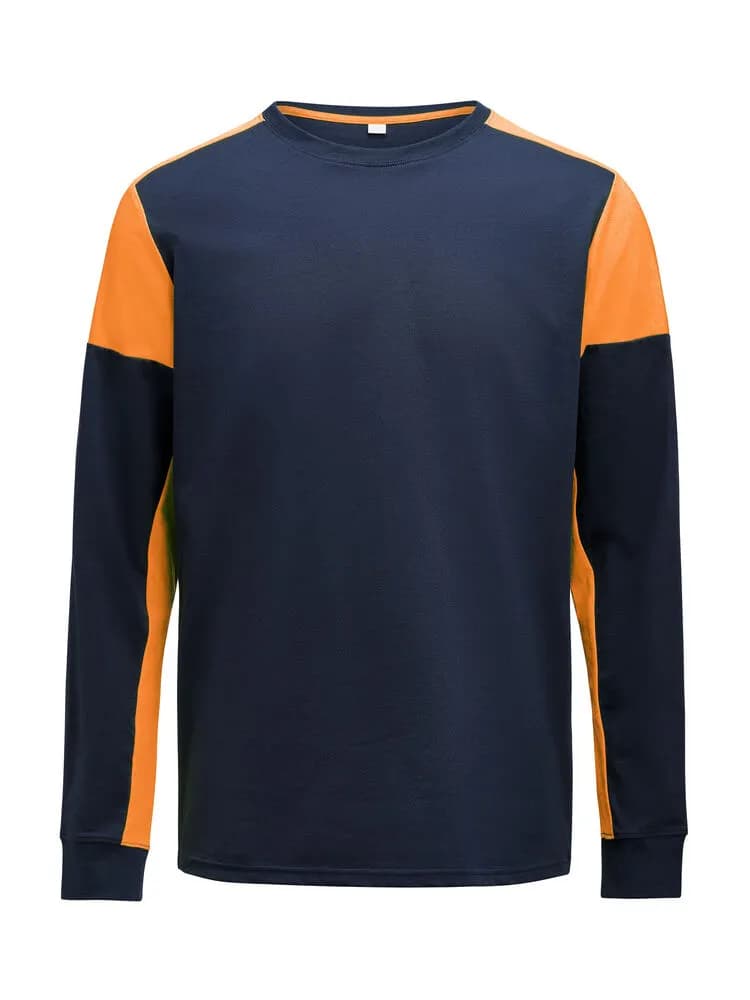 Prime T-shirt Long Sleeve T-shirt Herren - Marine/Neonorange