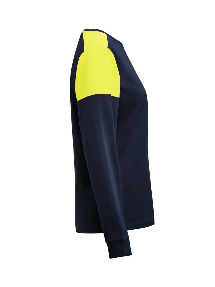 Prime T-shirt Long Sleeve T-shirt Damen - Marine/Neongelb