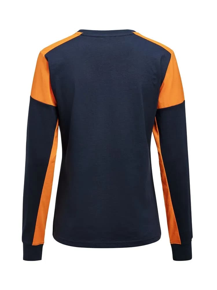 Prime T-shirt Long Sleeve T-shirt Damen - Marine/Neonorange