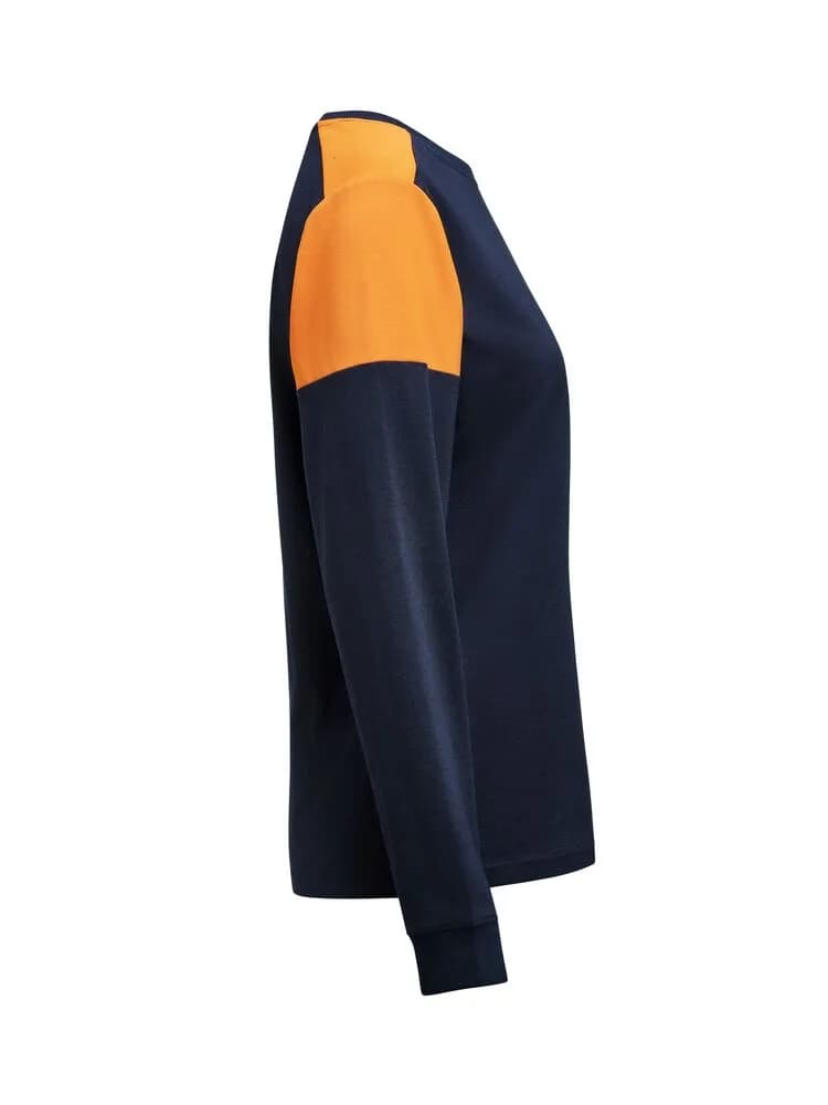 Prime T-shirt Long Sleeve T-shirt Damen - Marine/Neonorange