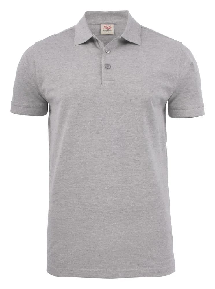 Surf Stretch Polo Pique Herren - Grau Meliert